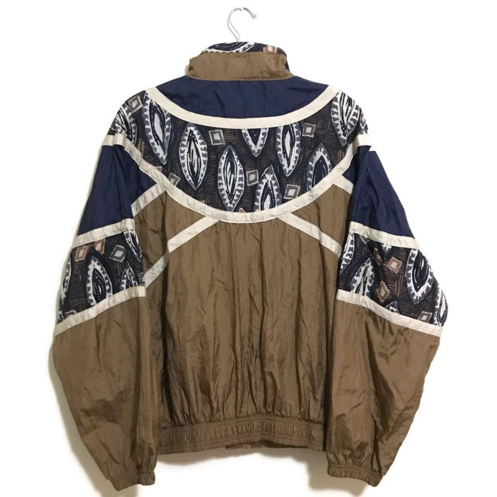 🔥Vintage 90s Tribal Windbreaker Jacket Large - Picture 4 of 5